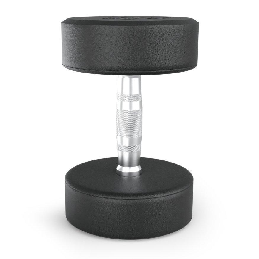 Гантель UNIX Fit PRO круглая обрезиненная 17,5 кг, 2 шт.