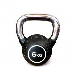 Гиря полиуретановая с хромированной ручкой Protrain KB2015-6