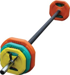 Штанга для аэробики и комплект дисков (1,25-2,5-5 кг) PROFI-FIT