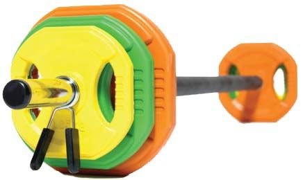 Штанга для аэробики и комплект дисков (1,25-2,5-5 кг) PROFI-FIT