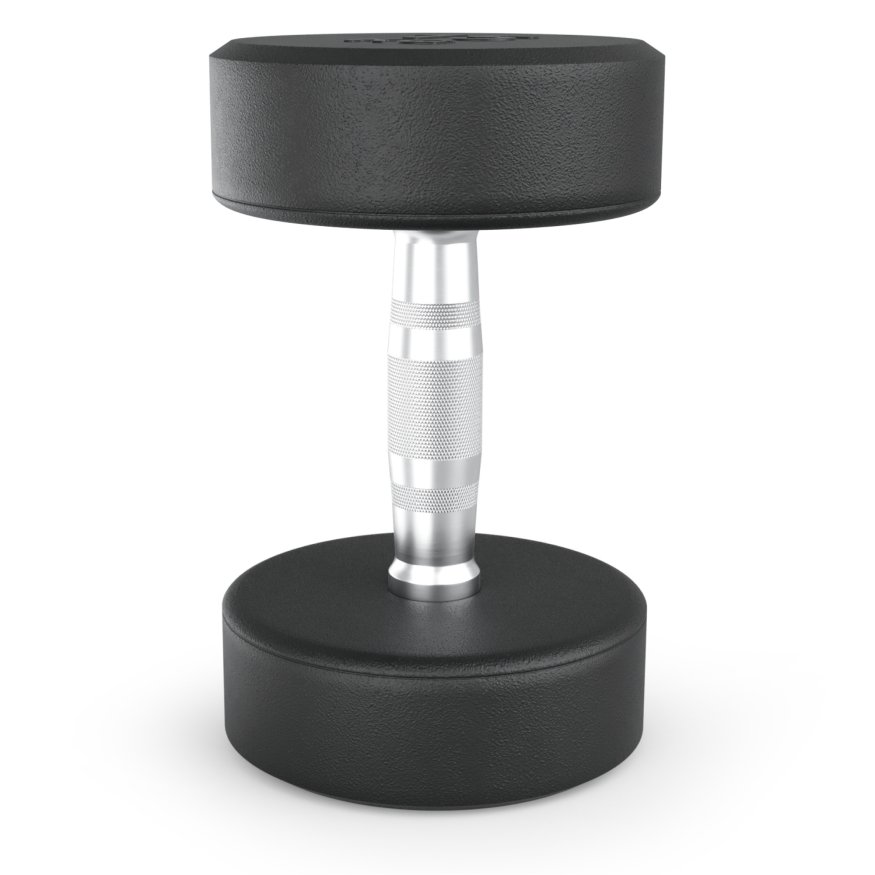 Гантель UNIX Fit PRO круглая обрезиненная 15 кг, 2 шт.