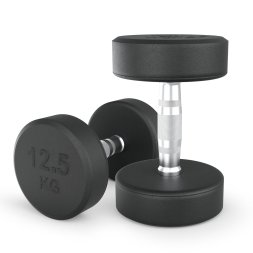 Гантель UNIX Fit PRO круглая обрезиненная 12,5 кг, 2 шт.