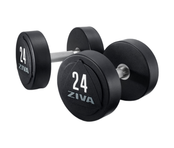 Набор уретановых гантелей Ziva 12–30 кг (10 пар)