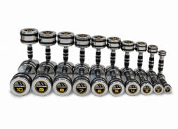 Комплект хромированных гантелей 10 пар от 1 до 10 кг HD51D5B-1-10