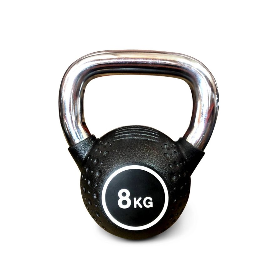 Гиря полиуретановая с хромированной ручкой Protrain KB2015-8