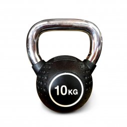 Гиря полиуретановая с хромированной ручкой Protrain KB2015-10