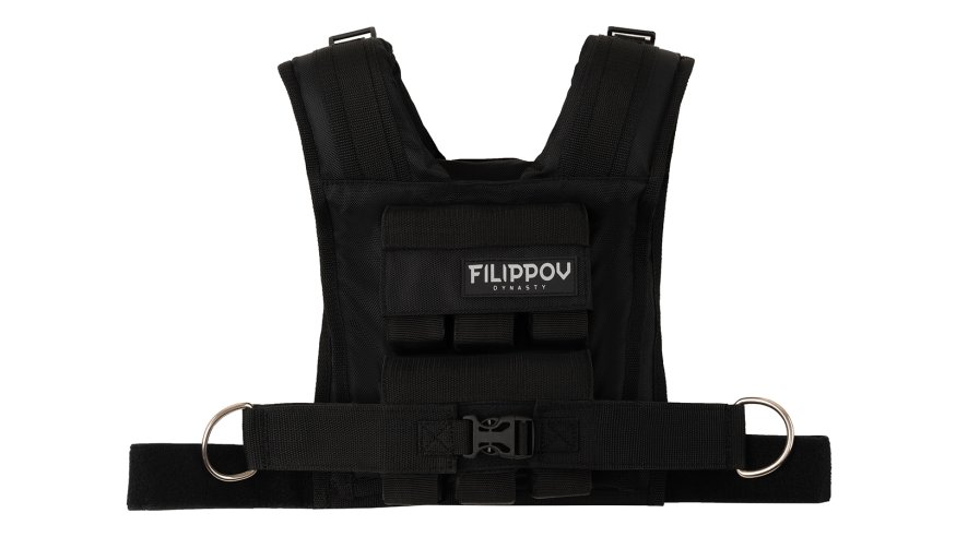 Жилет-утяжелитель Hard Training FILIPPOV 13кг (черный) 13 кг