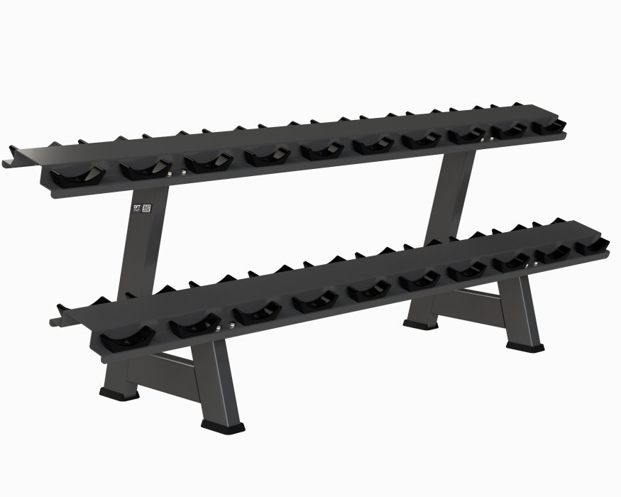 Стойка для гантелей двухъярусная (на 10 пар гантелей)