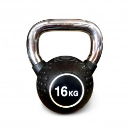 Гиря полиуретановая с хромированной ручкой Protrain KB2015-16