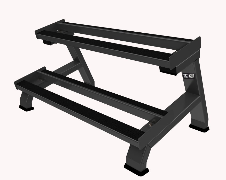 Стойка для гантелей двухъярусная для 10 пар