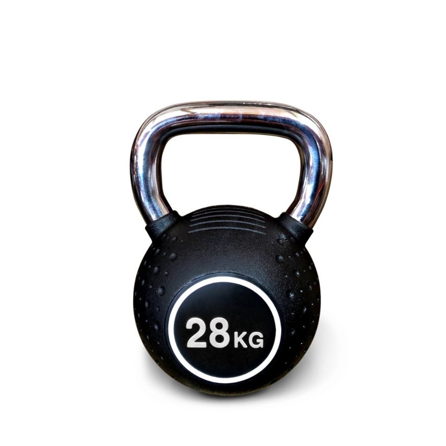 Гиря полиуретановая с хромированной ручкой Protrain KB2015-28