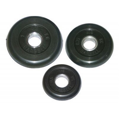 Блин &amp;quot;Стандарт&amp;quot; обрезиненный черный MB 20 кг ф50 мм