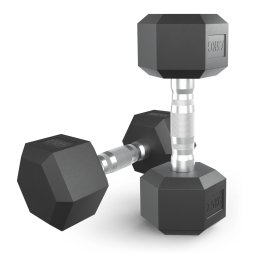 Гантель гексагональная UNIX Fit обрезиненная 7,5 кг, 2 шт.