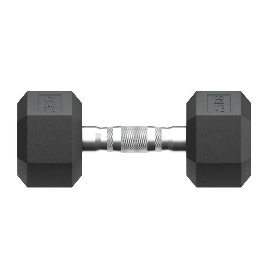 Гантель гексагональная UNIX Fit обрезиненная 7,5 кг, 2 шт.