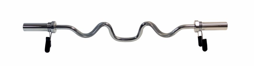 Гриф олимпийский сильноизогнутый хромированный 47&amp;quot; REBEL с замками