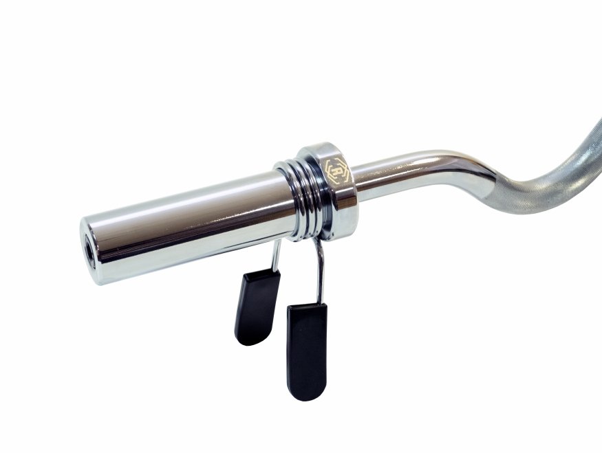 Гриф олимпийский сильноизогнутый хромированный 47&amp;quot; REBEL с замками