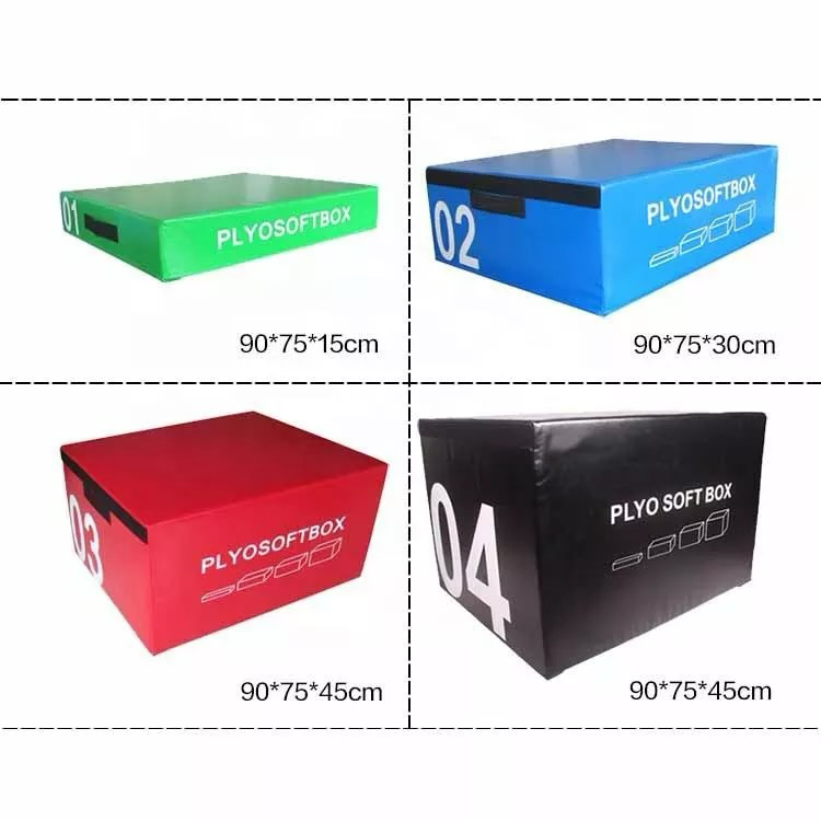 Комплект плиометрических боксов 90х75 высотой 15-30-45-60 см