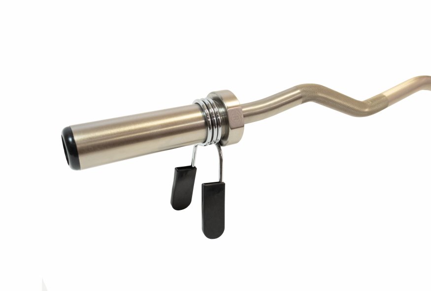 Гриф олимпийский слабоизогнутый 47&amp;quot; REBEL с упорными подшипниками и замками