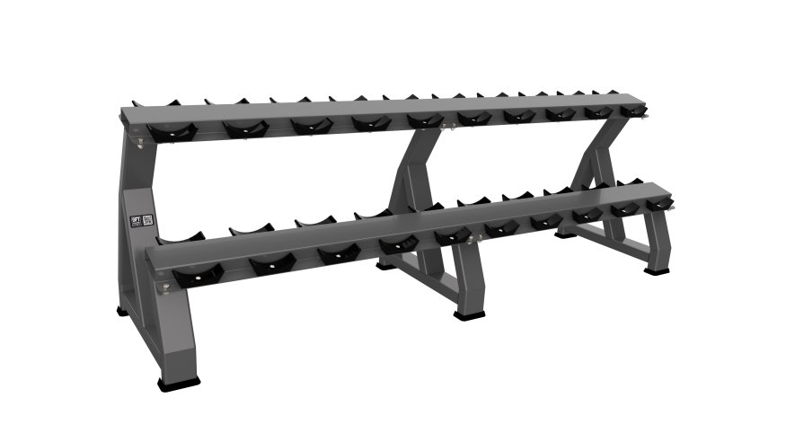 Стойка для гантелей двухъярусная (на 10 пар)