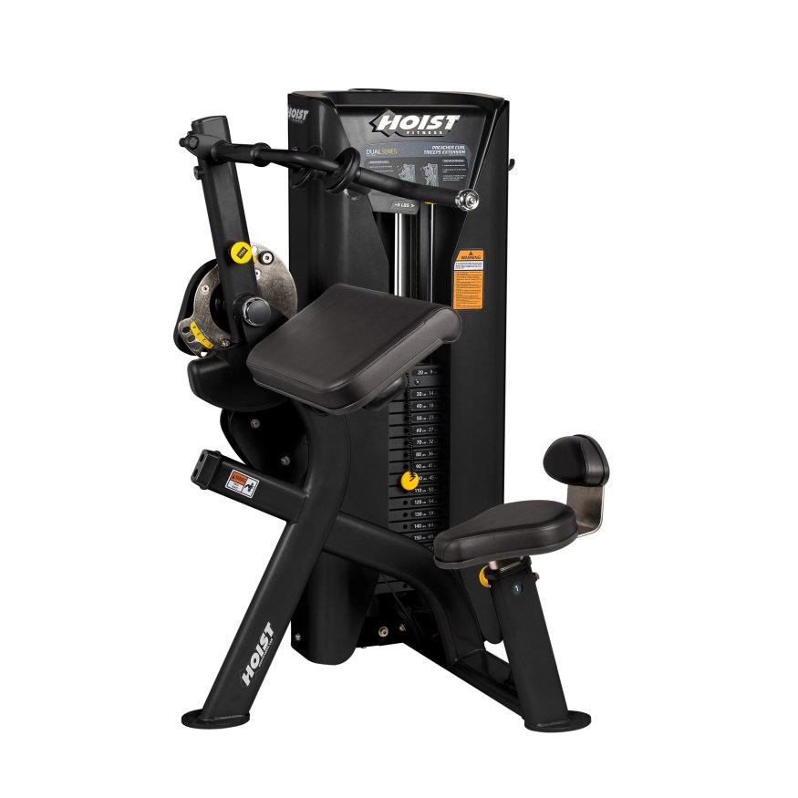 Бицепс / Трицепс HOIST HD-3100 (стек 86 кг) стек 86 кг, матовый черный