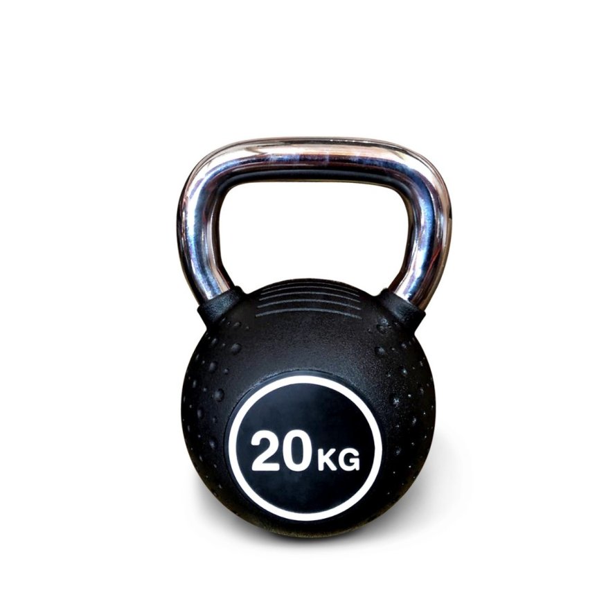 Гиря полиуретановая с хромированной ручкой Protrain KB2015-20