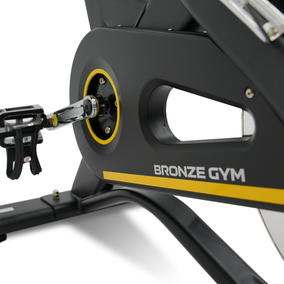 Спин-байк с консолью профессиональный BRONZE GYM PROSPIN