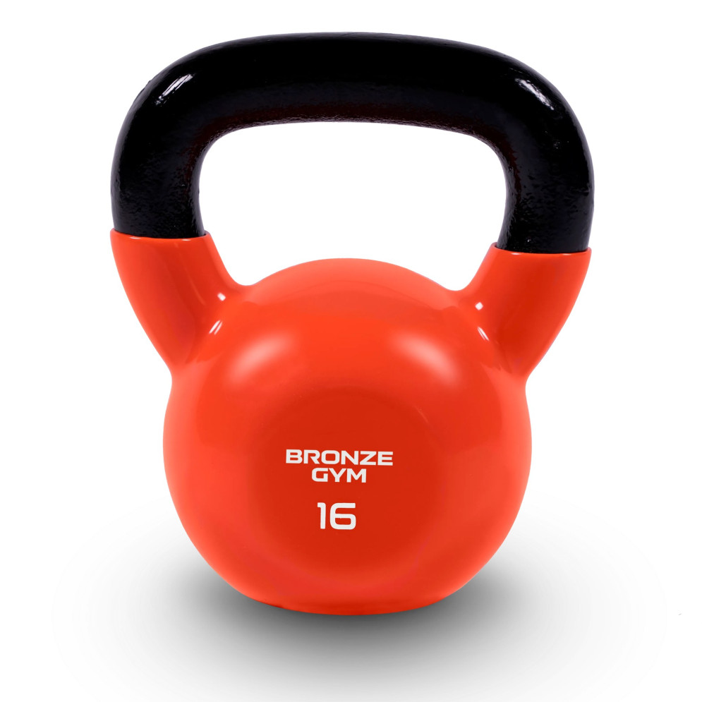 Гиря BRONZE GYM в виниловой оболочке 16 кг