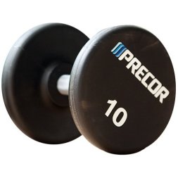 Фиксированные гантели в уретане PRECOR 10 кг, черный