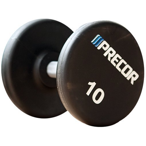 Фиксированные гантели в уретане PRECOR 10 кг, черный