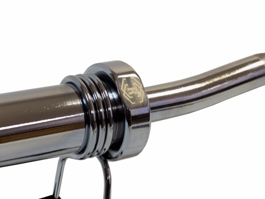 Гриф олимпийский слабоизогнутый хромированный 47&amp;quot; REBEL с замками