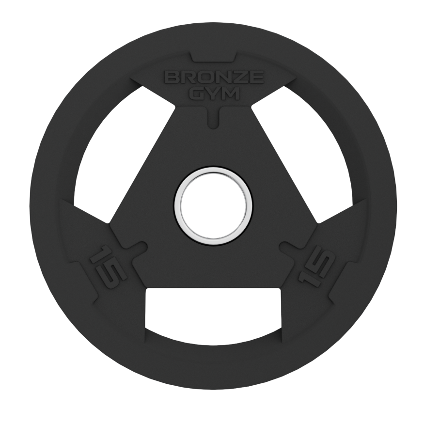 Диск олимпийский BRONZE GYM обрезиненный 15 кг