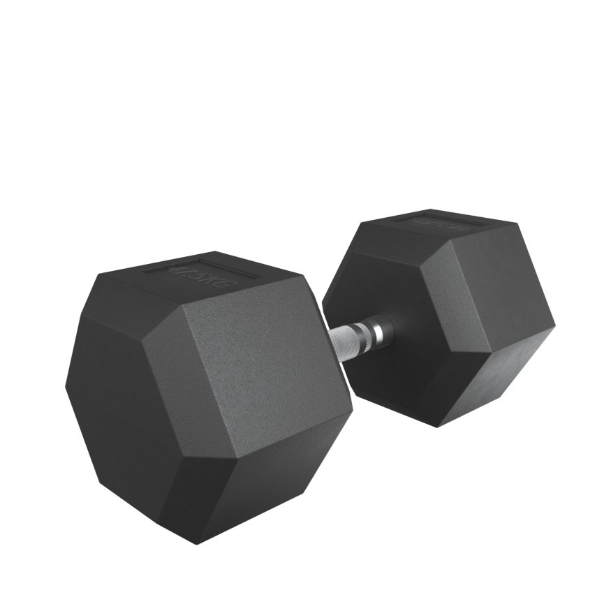 Гантель гексагональная UNIX Fit обрезиненная 47,5 кг, 2 шт.