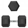 Гантель гексагональная UNIX Fit обрезиненная 42,5 кг, 2 шт.