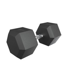 Гантель гексагональная UNIX Fit обрезиненная 40 кг, 2 шт.