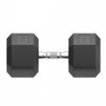 Гантель гексагональная UNIX Fit обрезиненная 40 кг, 2 шт.