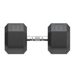 Гантель гексагональная UNIX Fit обрезиненная 40 кг, 2 шт.