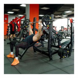 Скамья для жима наклонная Protrain PP142 (черный с желтыми частями)