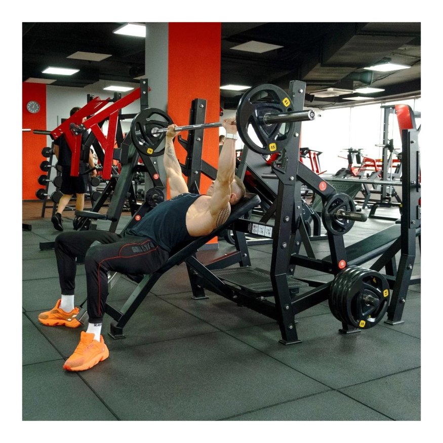 Скамья для жима наклонная Protrain PP142 (черный с желтыми частями)