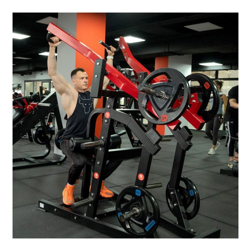 Тяга верхнего блока на свободных весах Protrain PP102