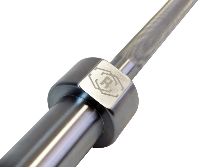 Гриф олимпийский прямой 86&amp;quot; с упорными подшипниками нагрузка до 456 кг REBEL