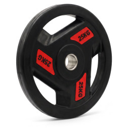 Диск обрезиненный c хватом UNIX Fit PRO 25 кг, 51 мм