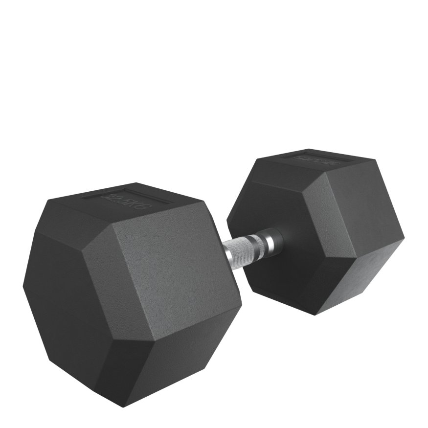 Гантель гексагональная UNIX Fit обрезиненная 32,5 кг, 2 шт.