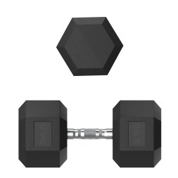 Гантель гексагональная UNIX Fit обрезиненная 32,5 кг, 2 шт.