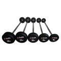 Набор обрезиненных фиксированных штанг Smith DB145-BS 10-30кг с прямой ручкой, шаг 5кг