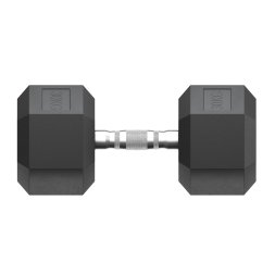 Гантель гексагональная UNIX Fit обрезиненная 30 кг, 2 шт.