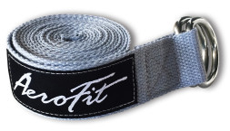 Ремень для йоги, серый AeroFit AFYGS