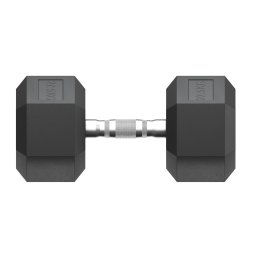 Гантель гексагональная UNIX Fit обрезиненная 27,5 кг, 2 шт.