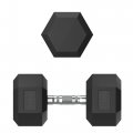Гантель гексагональная UNIX Fit обрезиненная 27,5 кг, 2 шт.