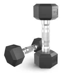 Гантель гексагональная UNIX Fit обрезиненная 2,5 кг, 2 шт.