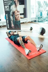 Мяч тренировочный (медицинбол) с хватами, 7 кг